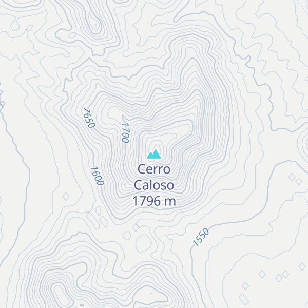 Map of Cerro Caloso