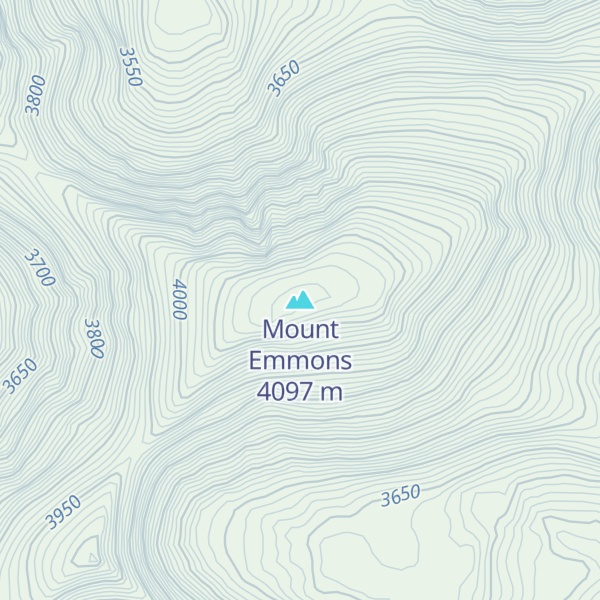 Map of Mount Emmons