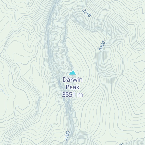 Map of Darwin Peak