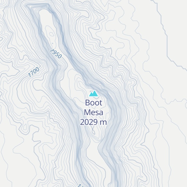 Map of Boot Mesa