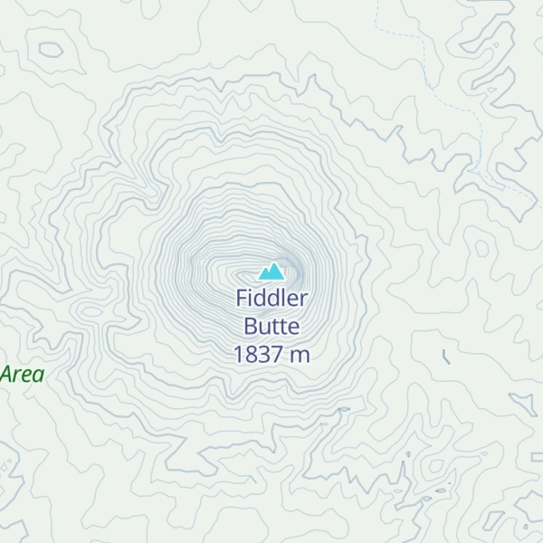 Map of Fiddler Butte