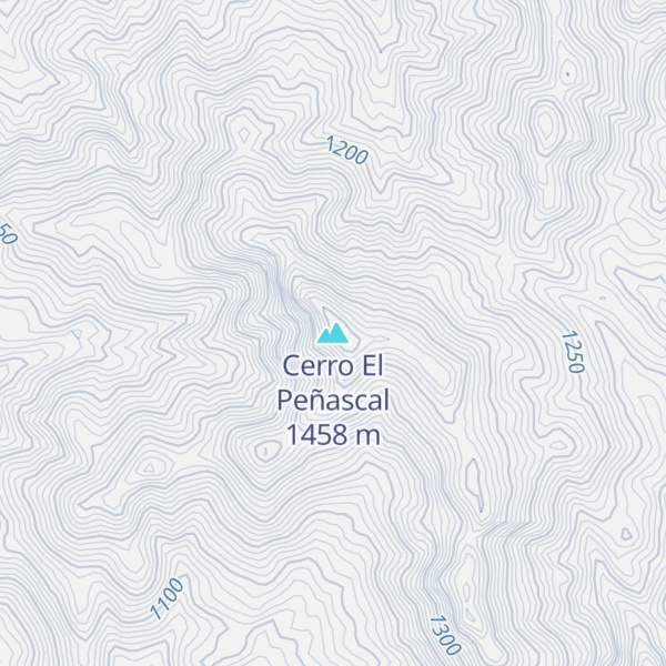 Map of Cerro El Peñascal
