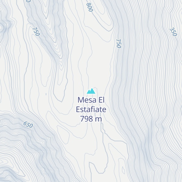 Map of Mesa El Estafiate