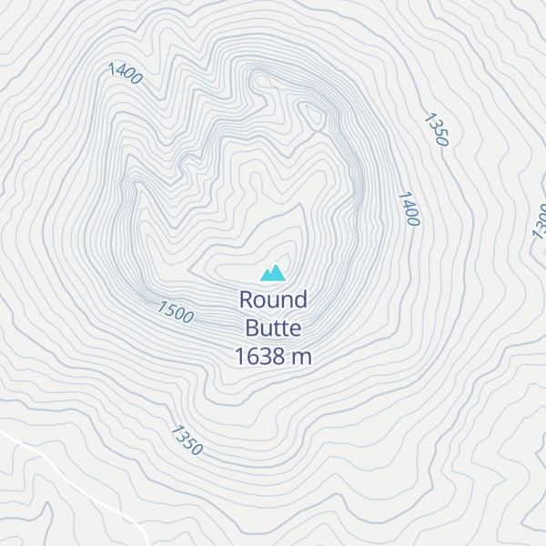 Map of Round Butte