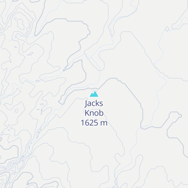 Map of Jacks Knob
