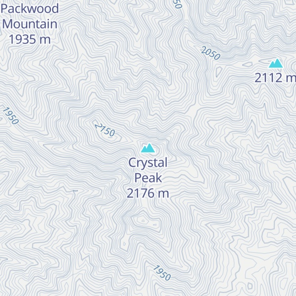 Map of Crystal Peak