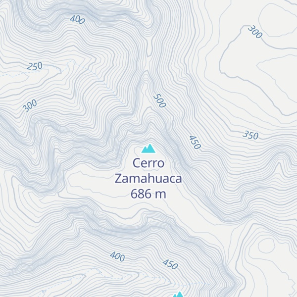 Map of Cerro Zamahuaca