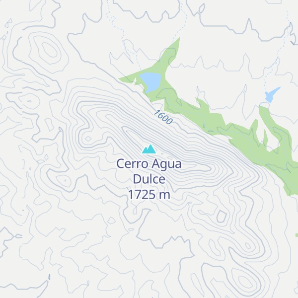 Map of Cerro Agua Dulce