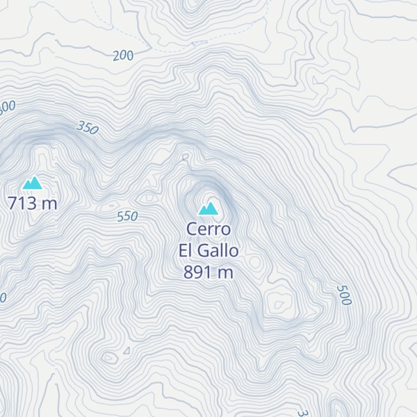 Map of Cerro El Gallo