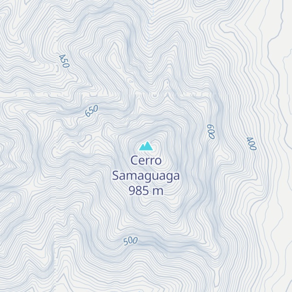Map of Cerro Samaguaga