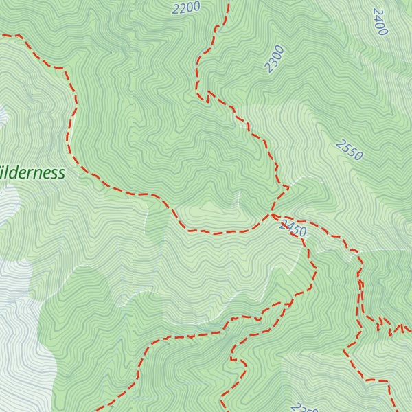 Map of Granite Peak
