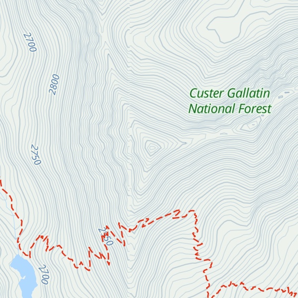 Map of Conical Peak