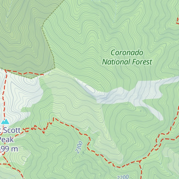 Map of Ramsey Peak