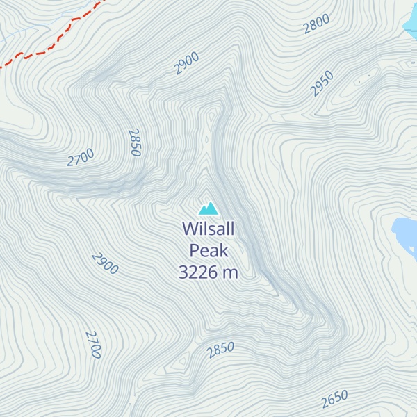 Map of Wilsall Peak