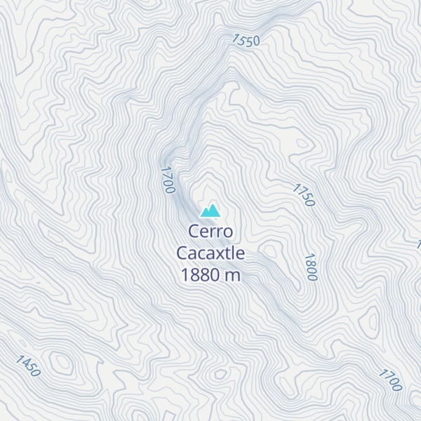 Map of Cerro Cacaxtle