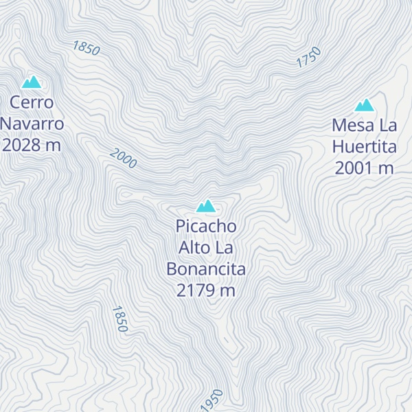 Map of Picacho Alto La Bonancita