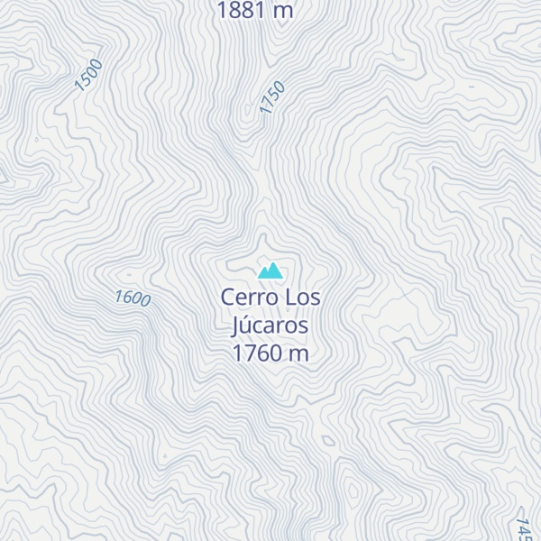 Map of Cerro Los Júcaros