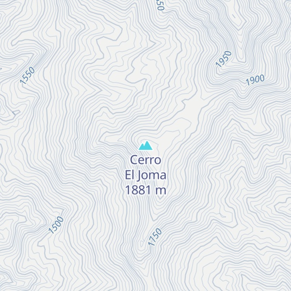 Map of Cerro El Joma