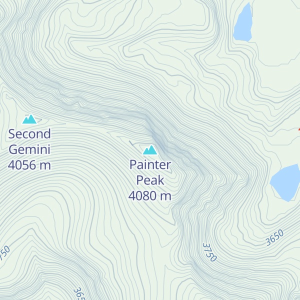 Map of Painter Peak