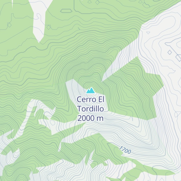 Map of Cerro El Tordillo