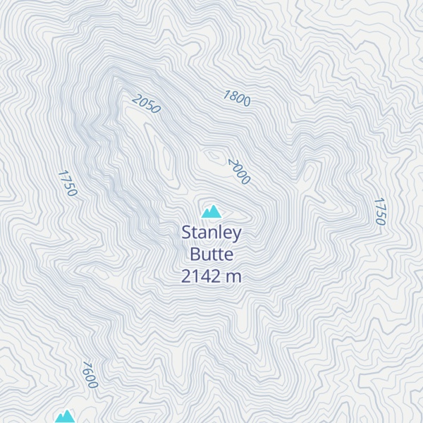 Map of Stanley Butte
