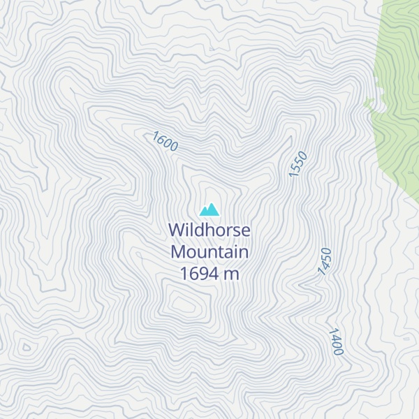 Map of Wildhorse Mountain