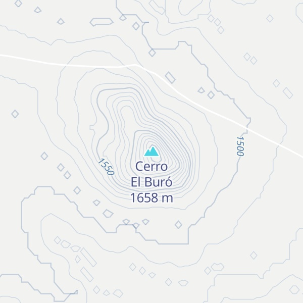 Map of Cerro El Buró