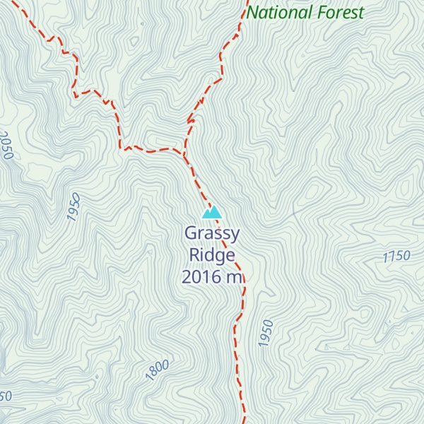 Map of Grassy Ridge