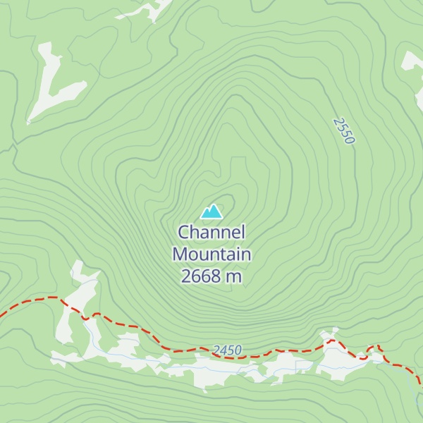 Map of Channel Mountain