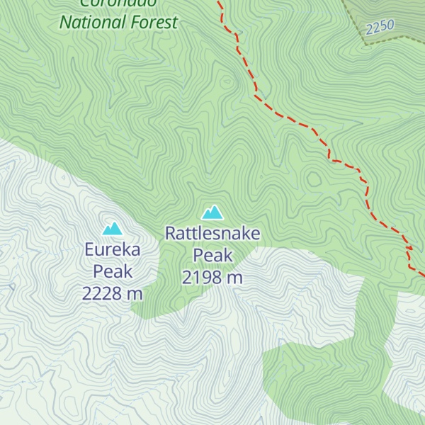 Map of Rattlesnake Peak