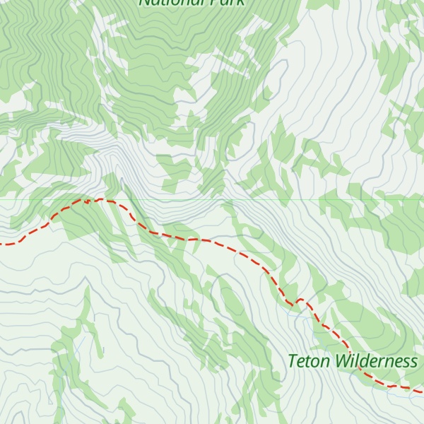Map of South Big Game Ridge