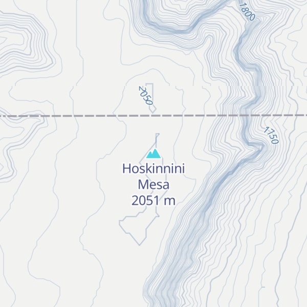 Map of Hoskinnini Mesa