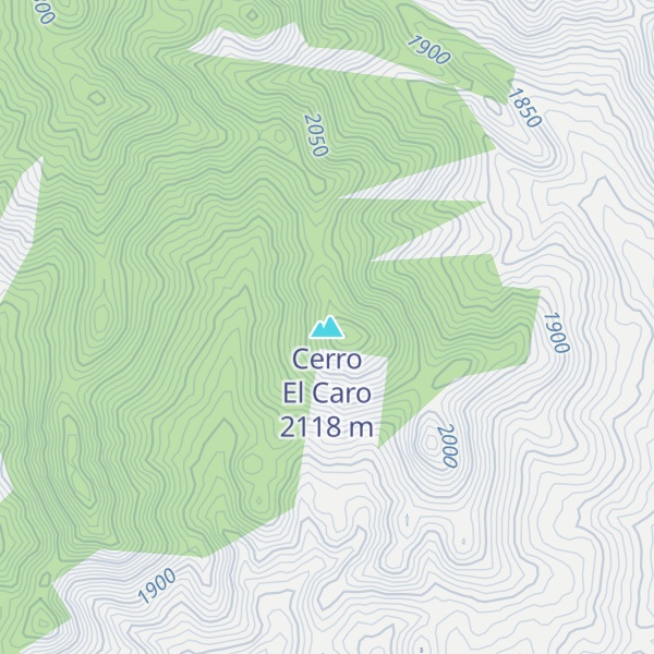 Map of Cerro El Caro