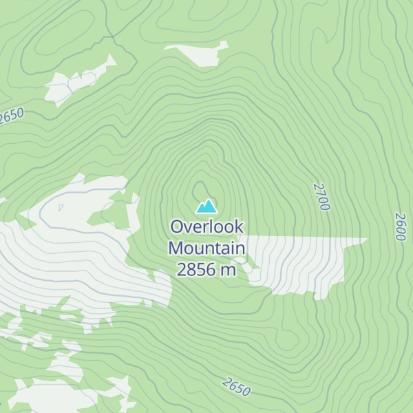 Map of Overlook Mountain