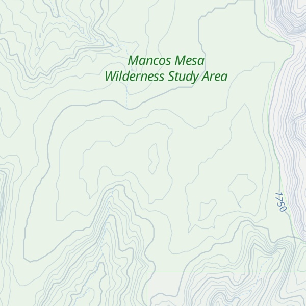 Map of Mancos Mesa