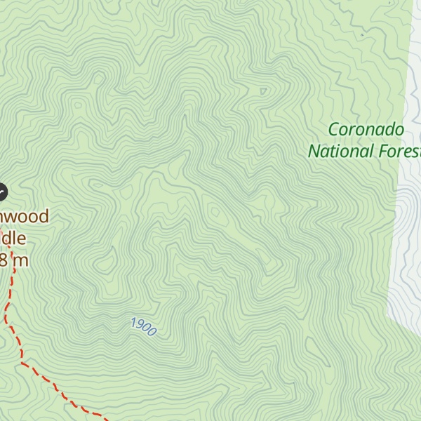 Map of East Peak