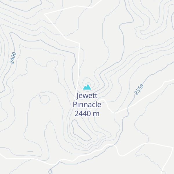 Map of Jewett Pinnacle