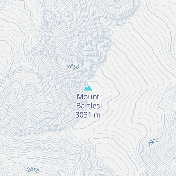 Map of Mount Bartles