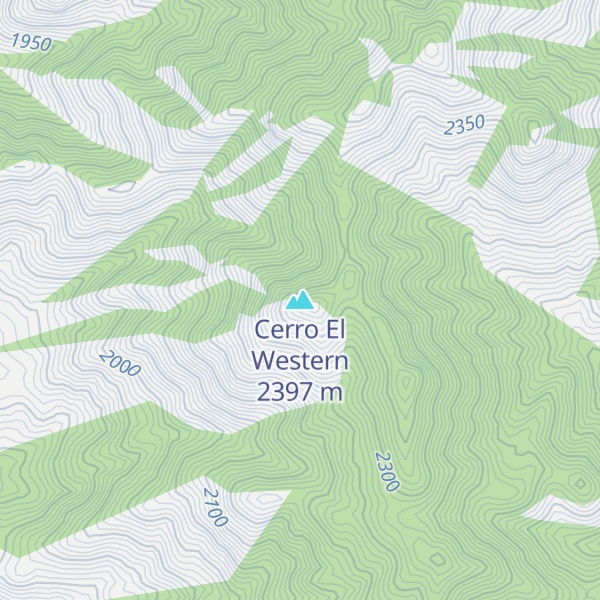 Map of Cerro El Western