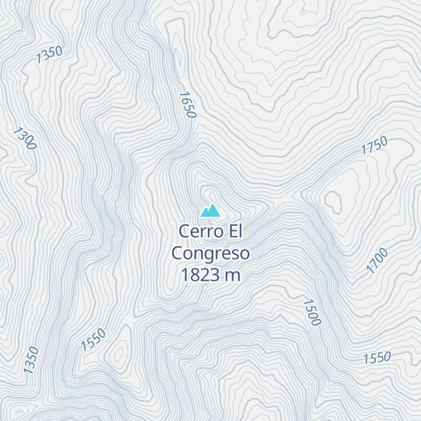 Map of Cerro El Congreso