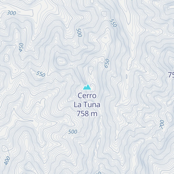 Map of Cerro La Tuna