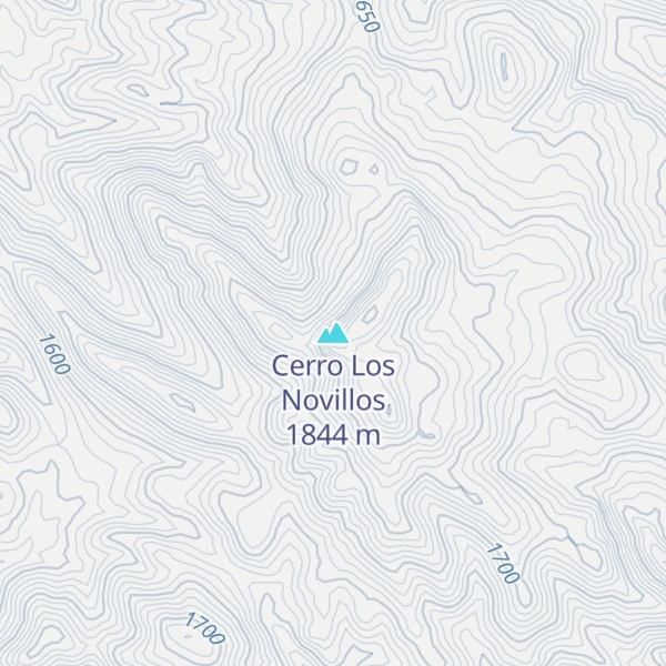 Map of Cerro Los Novillos