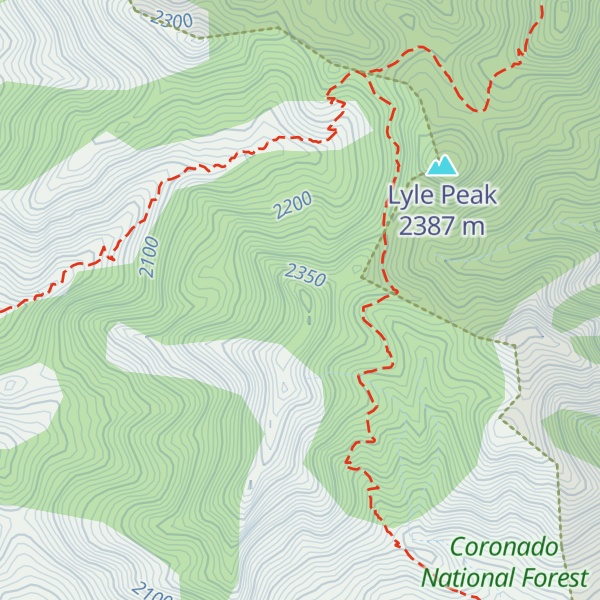 Map of Peterson Peak