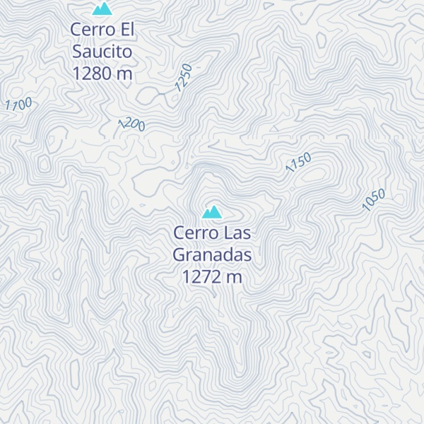 Map of Cerro Las Granadas