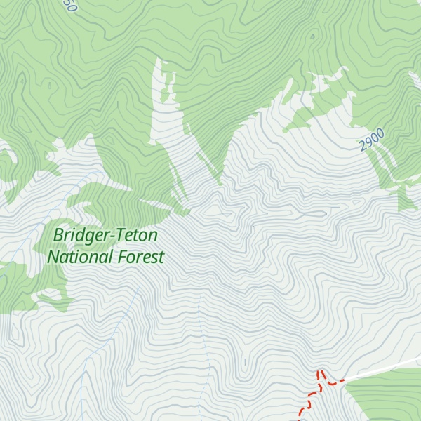 Map of Mount Leidy