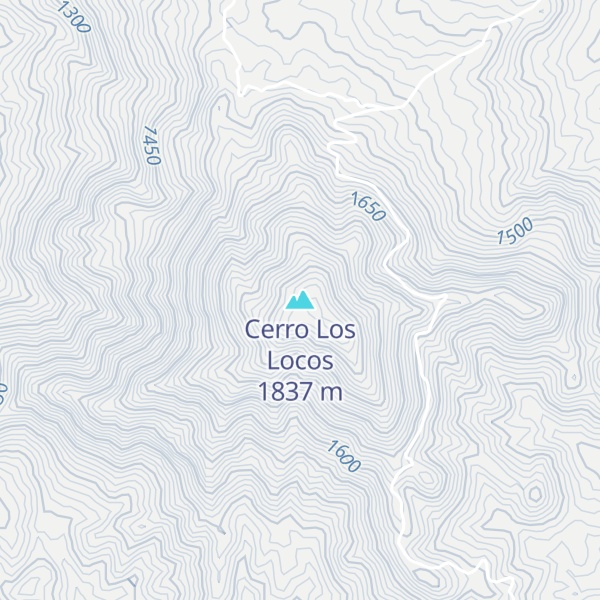 Map of Cerro Los Locos