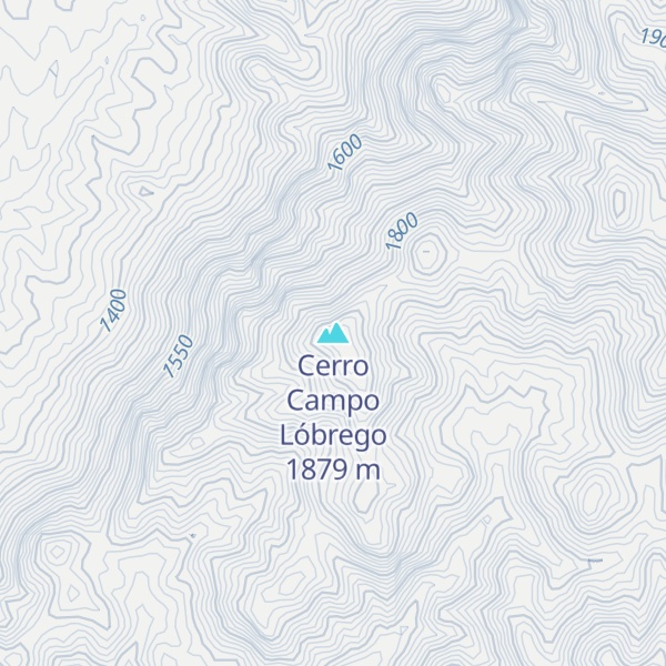 Map of Cerro Campo Lóbrego