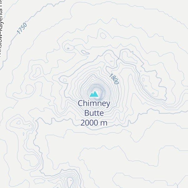 Map of Chimney Butte