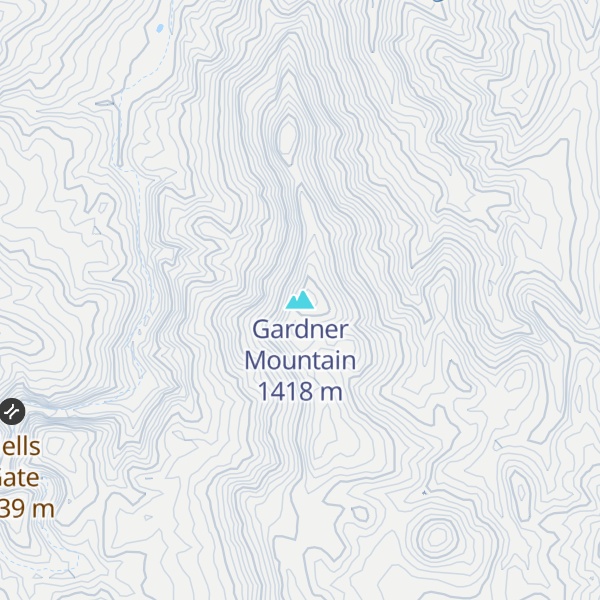 Map of Gardner Mountain
