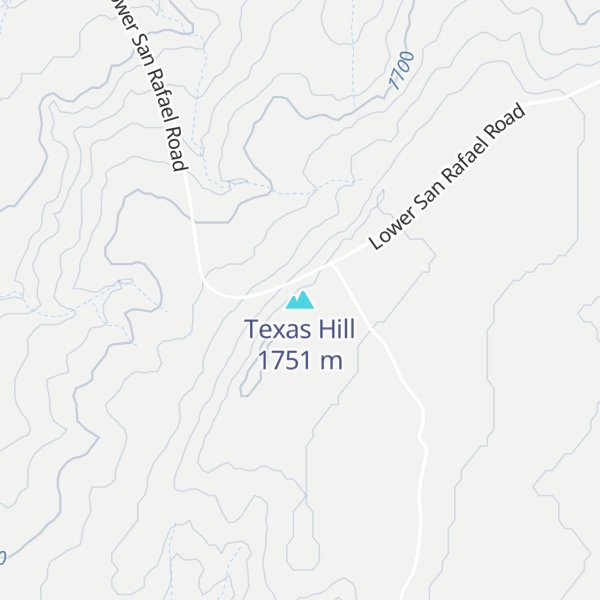 Map of Texas Hill